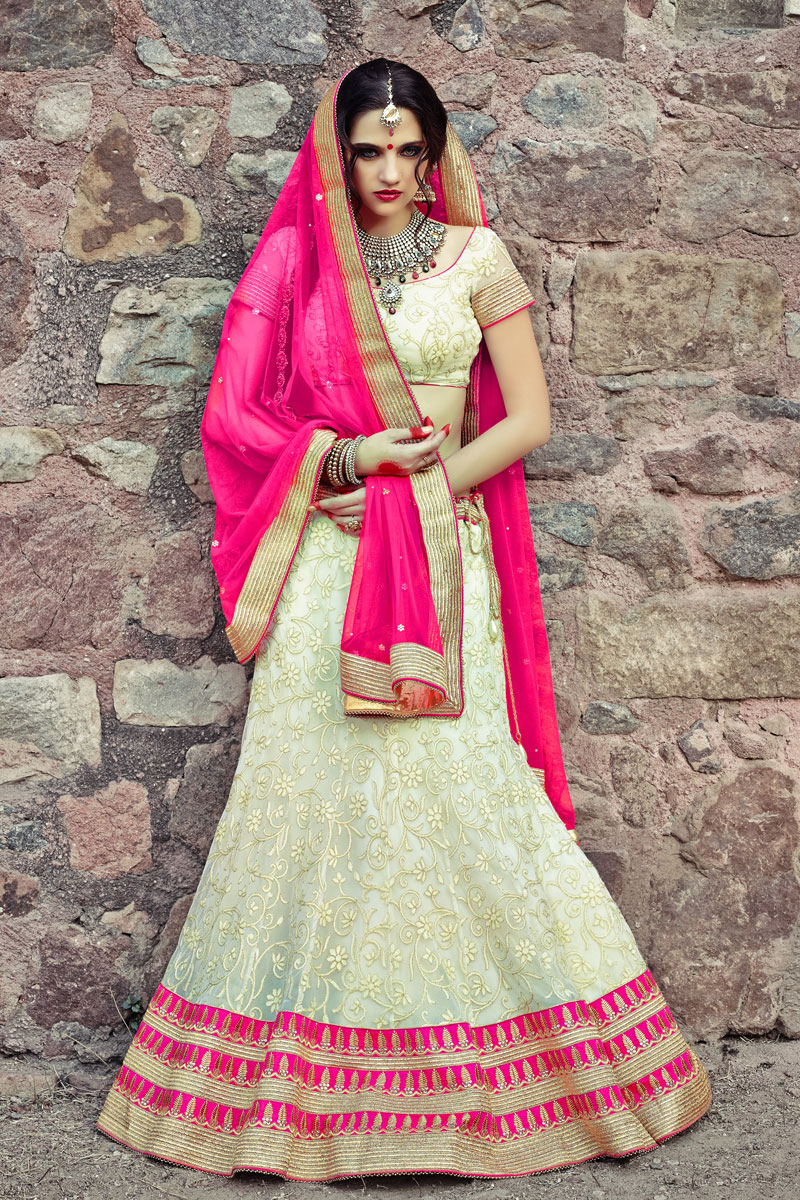 Pink dupatta for lehenga online Clearance
