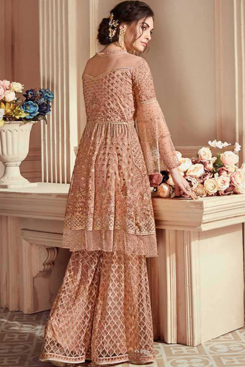 anarkali sharara suit