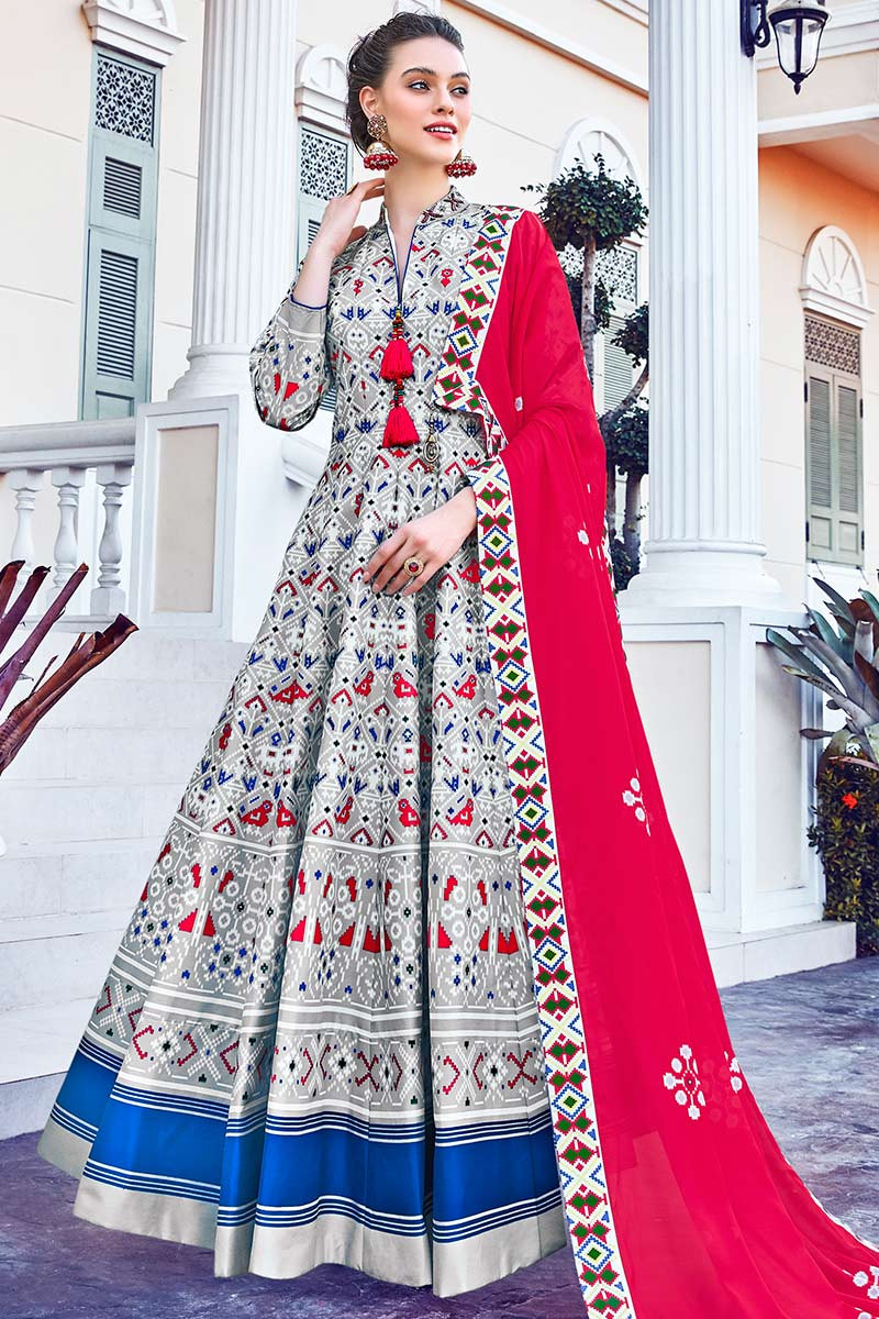 anarkali straight suit