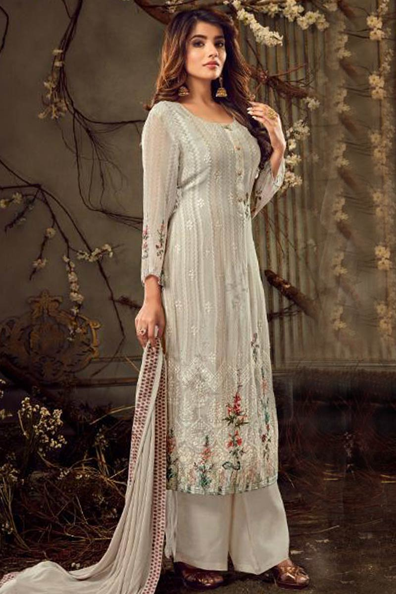 Georgette palazzo suits clearance