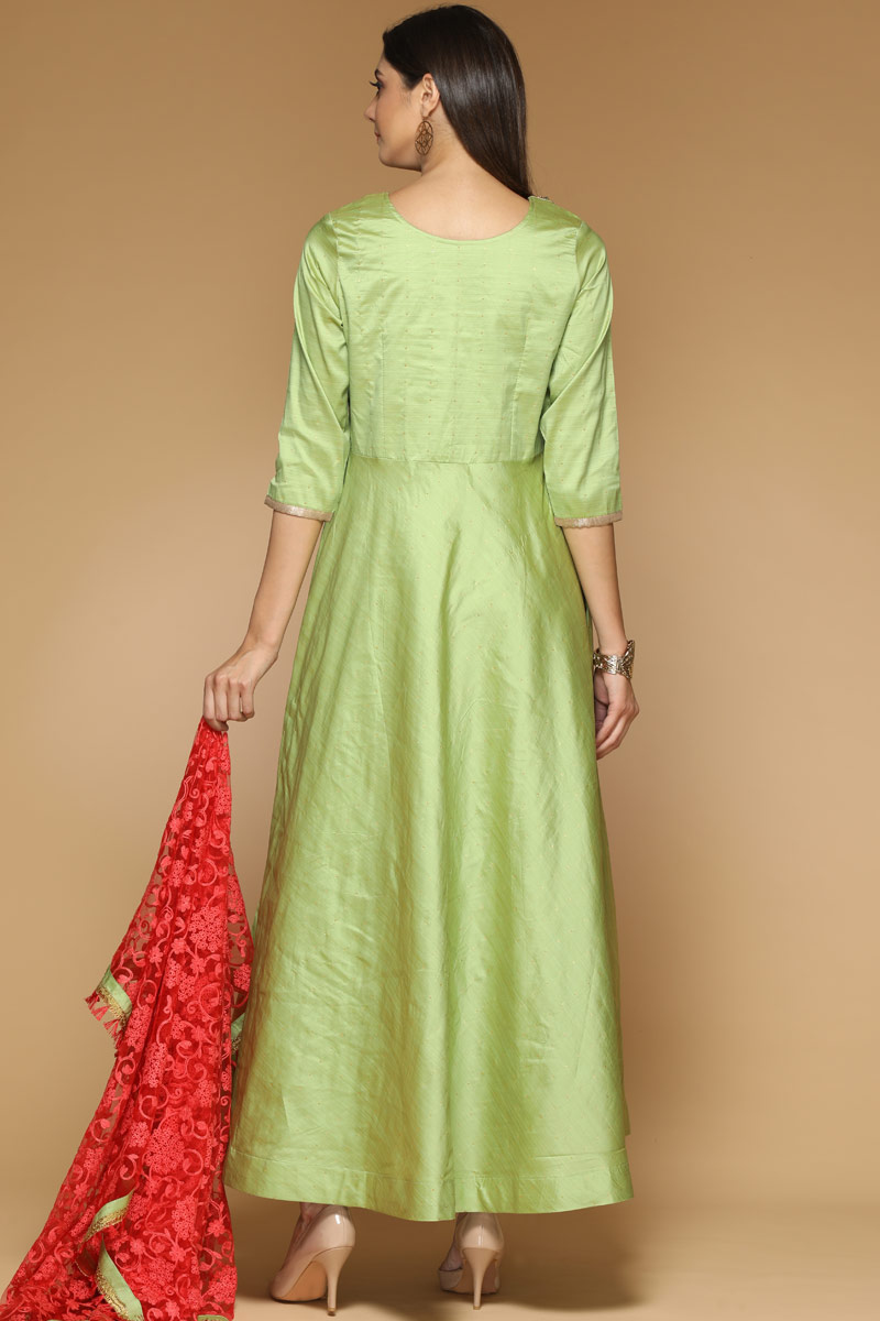 parrot green dress online