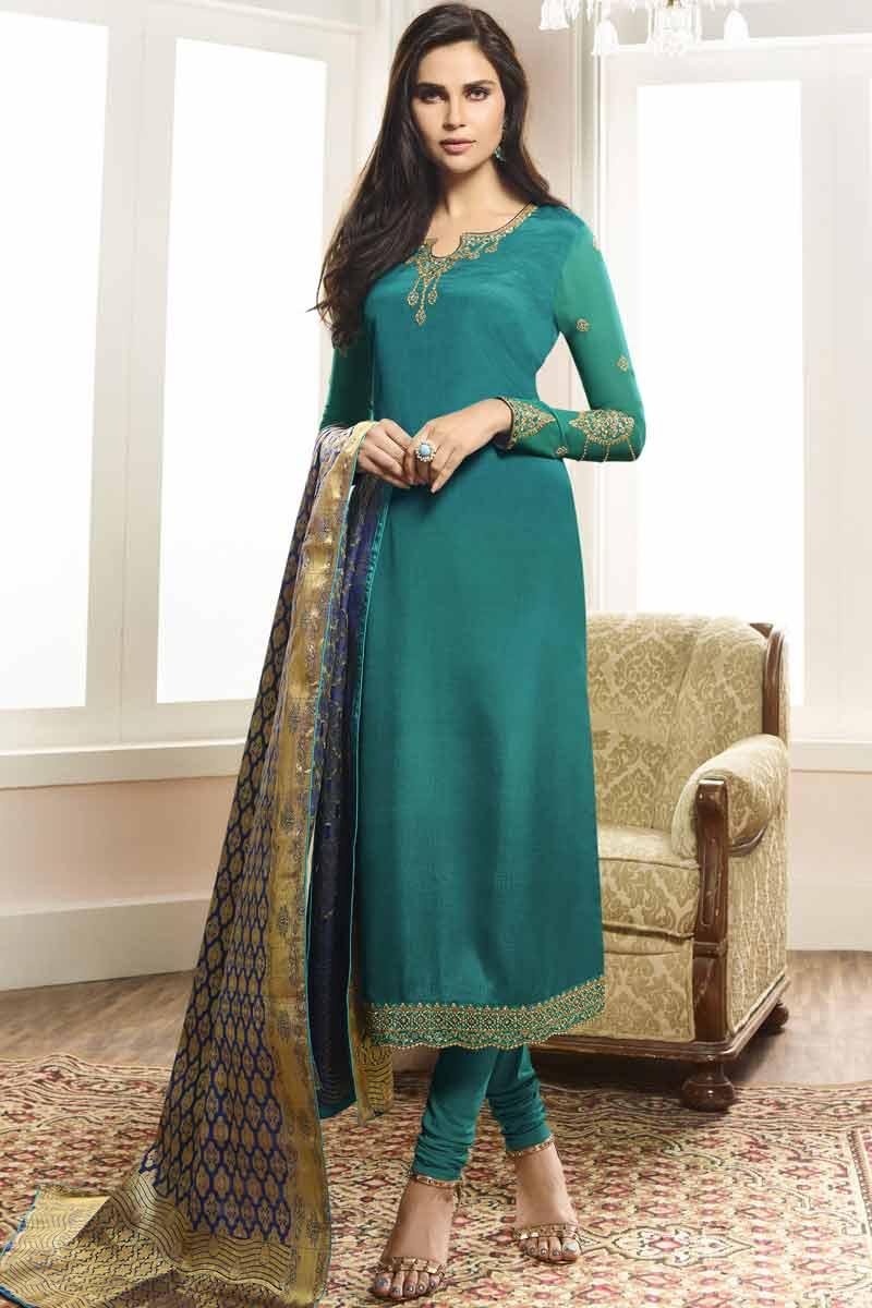 Crepe churidar Clearance