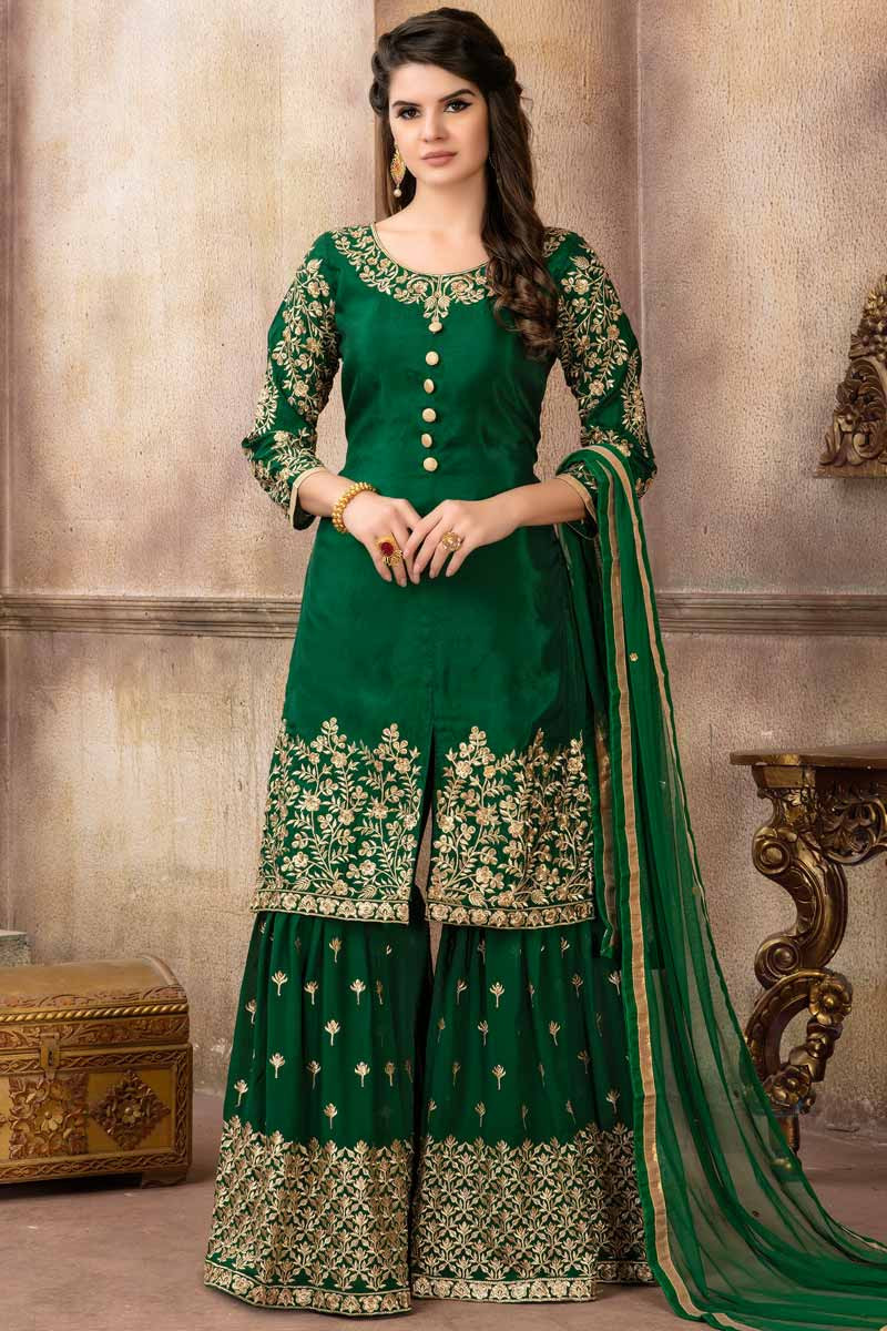 Green Sharara Suits Outlet Sale, UP TO ...