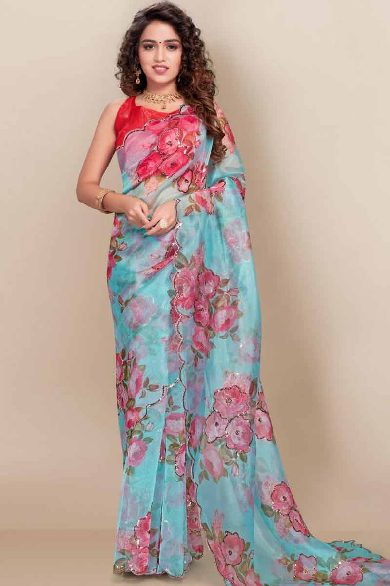 blouse for organza saree