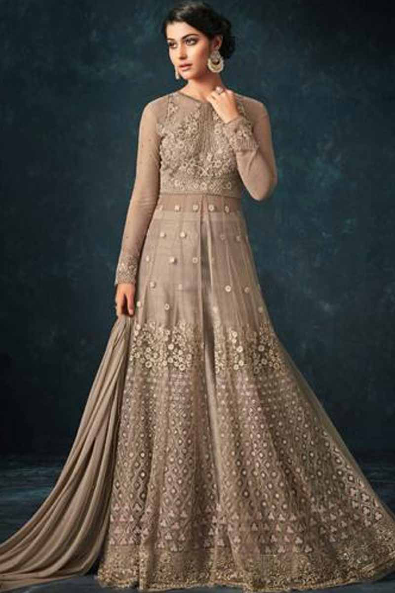 long dress lehenga