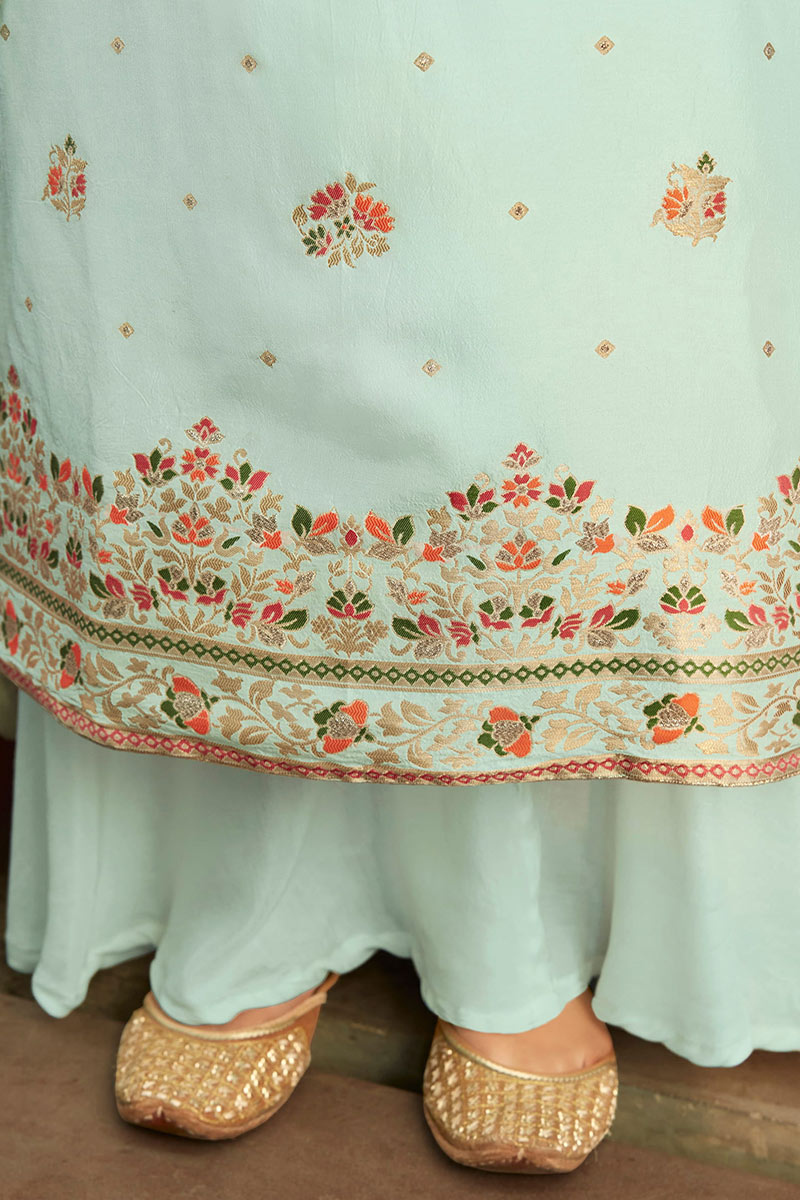 simple cut work suit