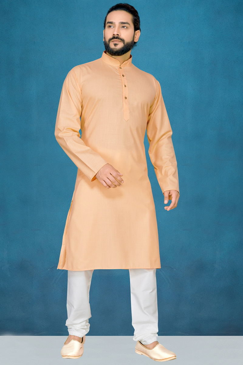 Light orange kurta pajama clearance