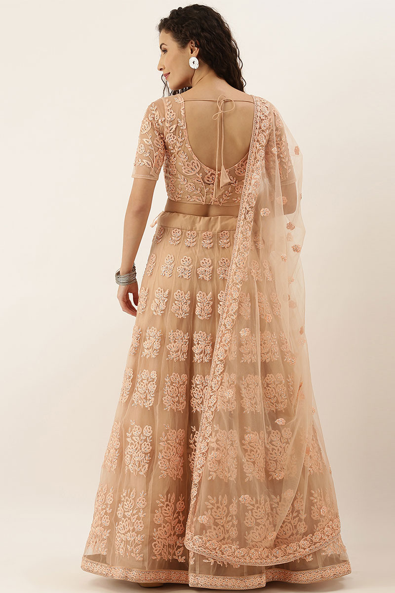 Trendy light peach lehenga Clearance