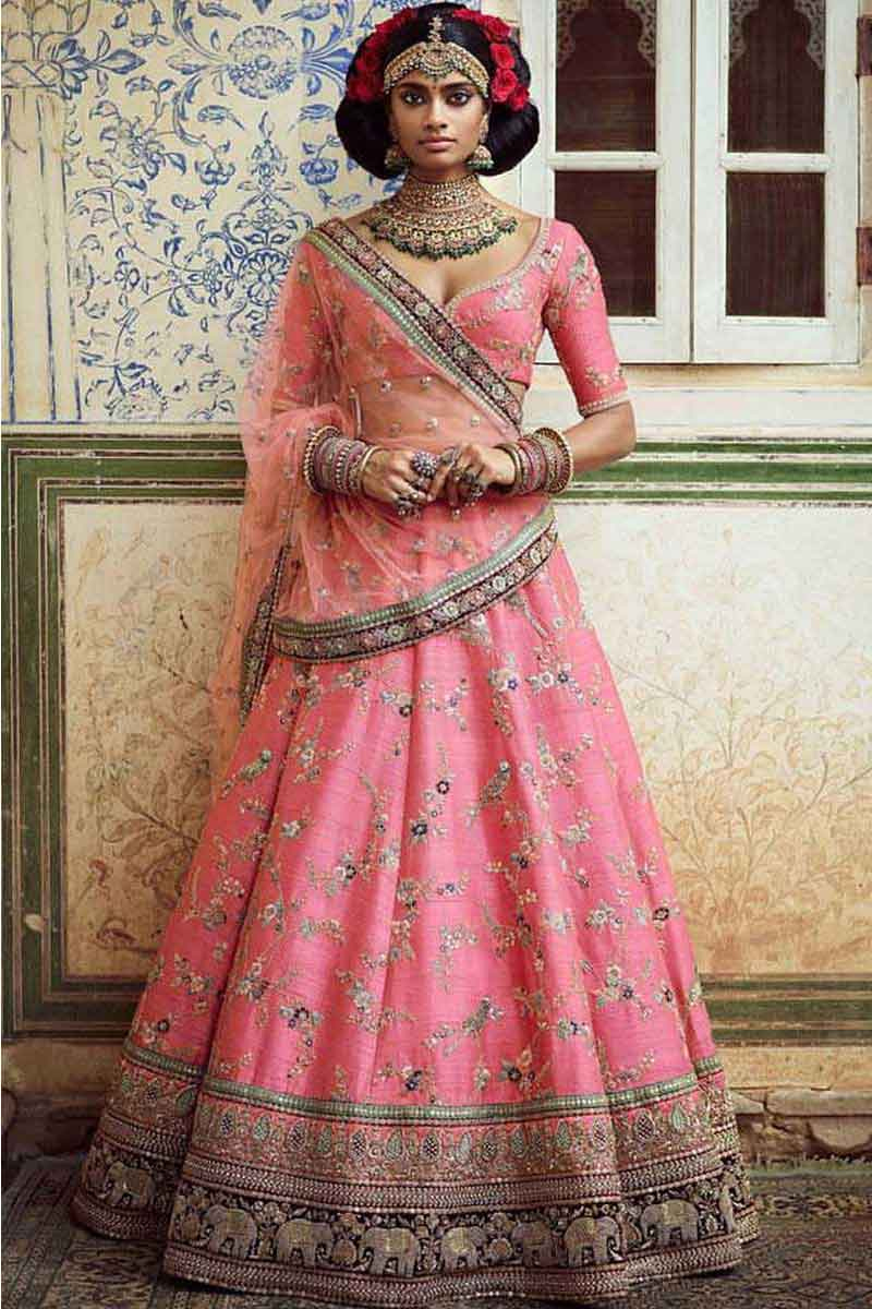 Dupion silk lehenga Clearance