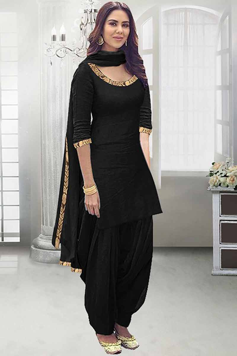 Black Patiala Suit Dresses Images 2022