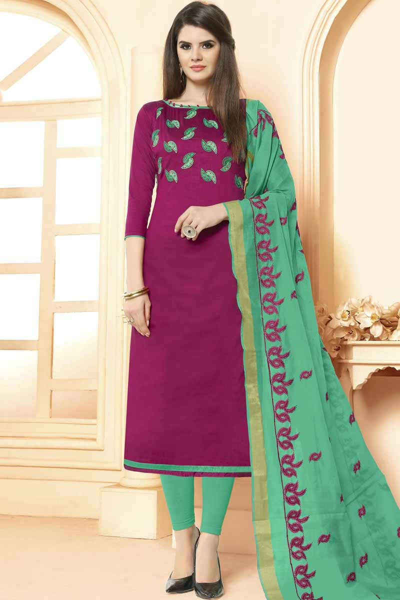 embroidered churidar
