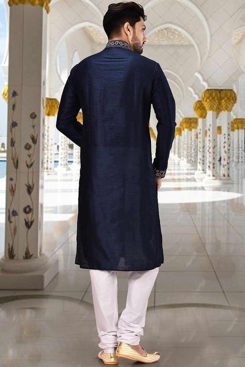 Traditional stylish blue kurta party wear kurta casual wedding kurta Clothing Mens Clothing Shirts & Tees 