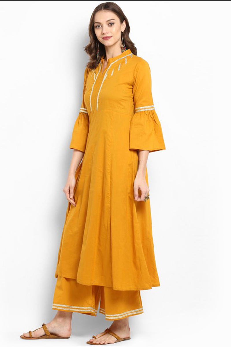 Mustard color kurti clearance