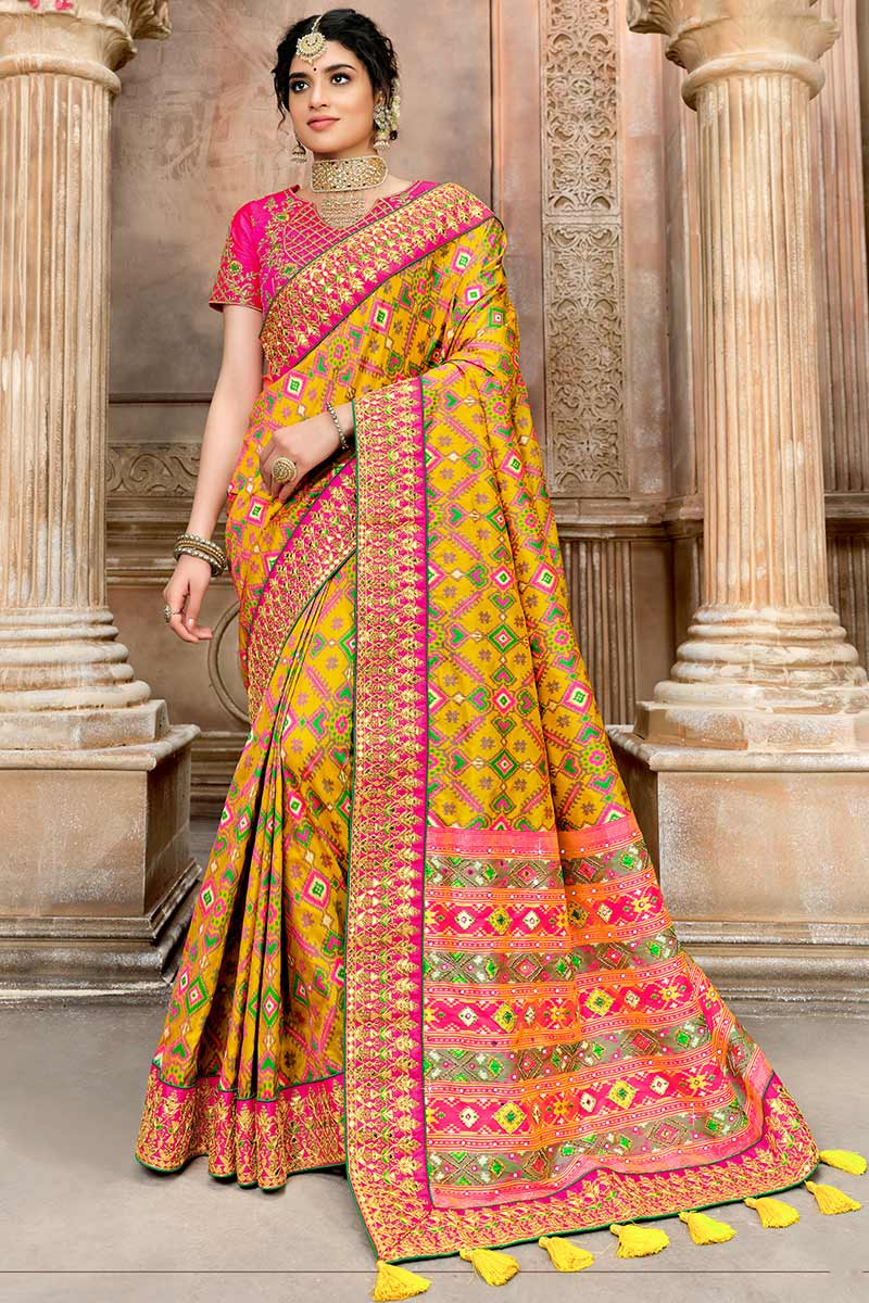 mustard yellow silk blouse