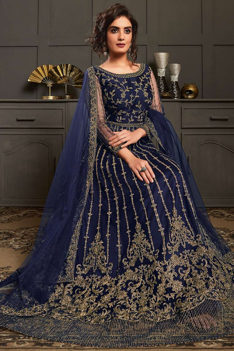 dark blue frock