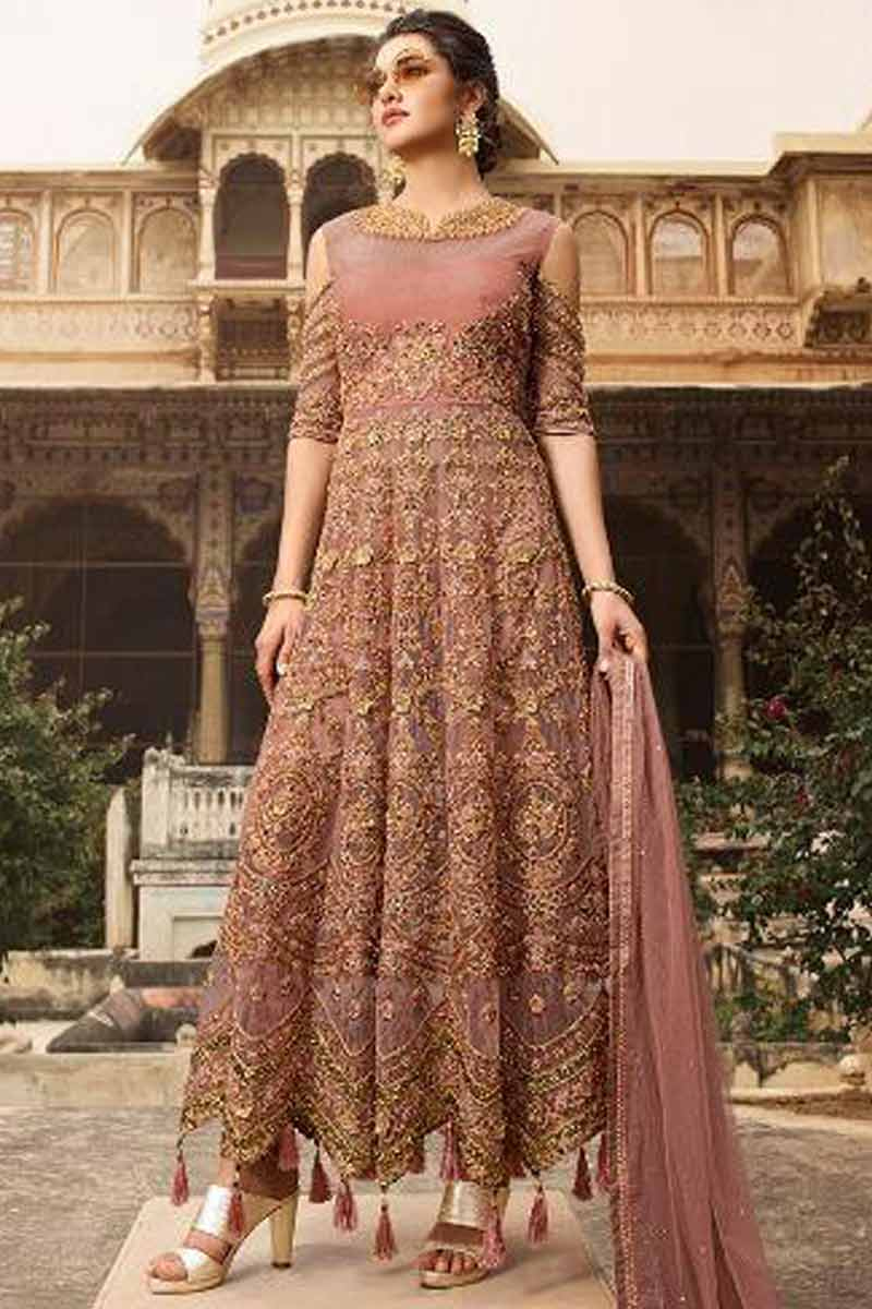 net lehenga suit