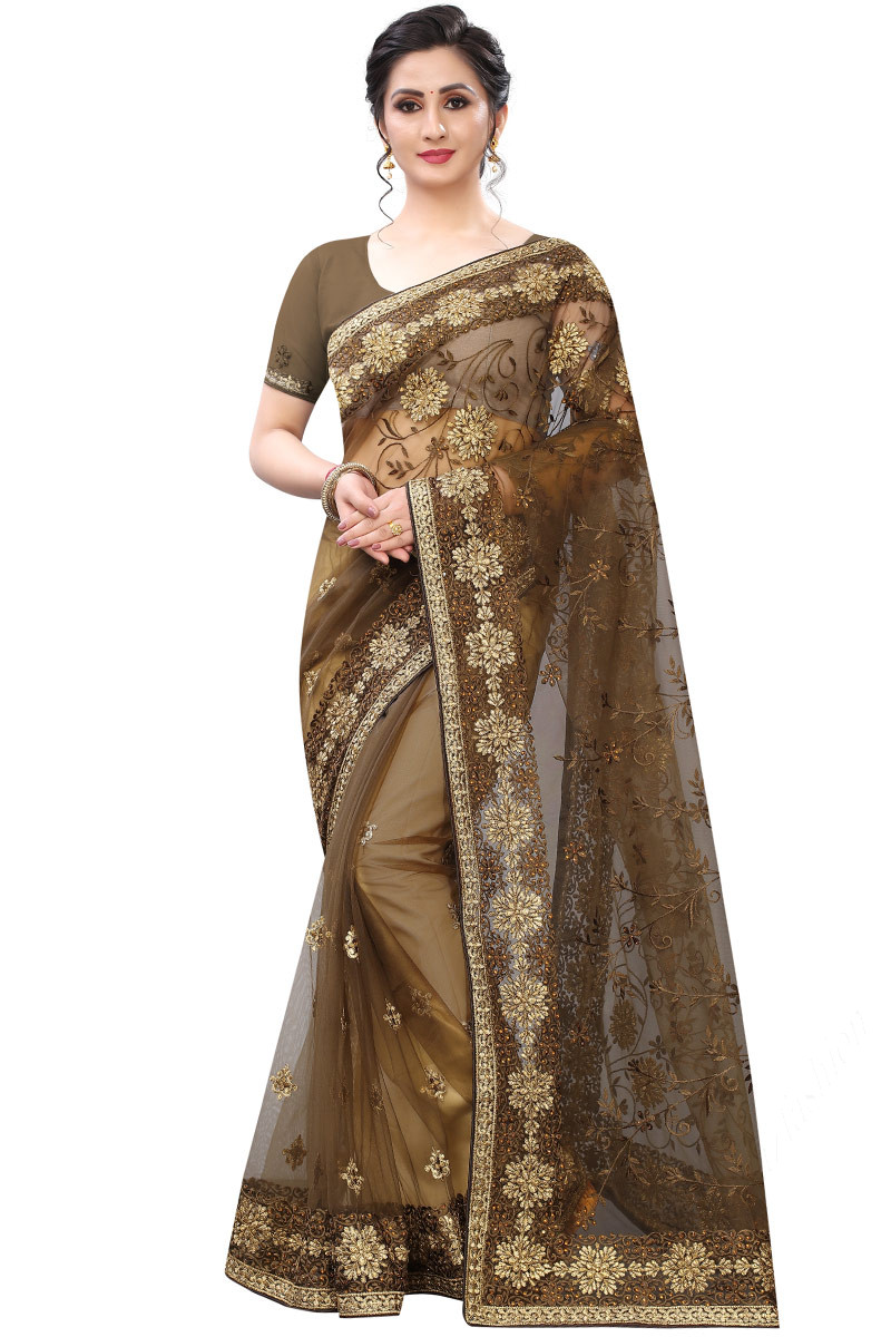 Buy Net Wedding Wear Saree In Light Mehndi Green Color Online Sarv07202 Andaaz Fashion The green glitter has made the design come alive. andaaz fashion