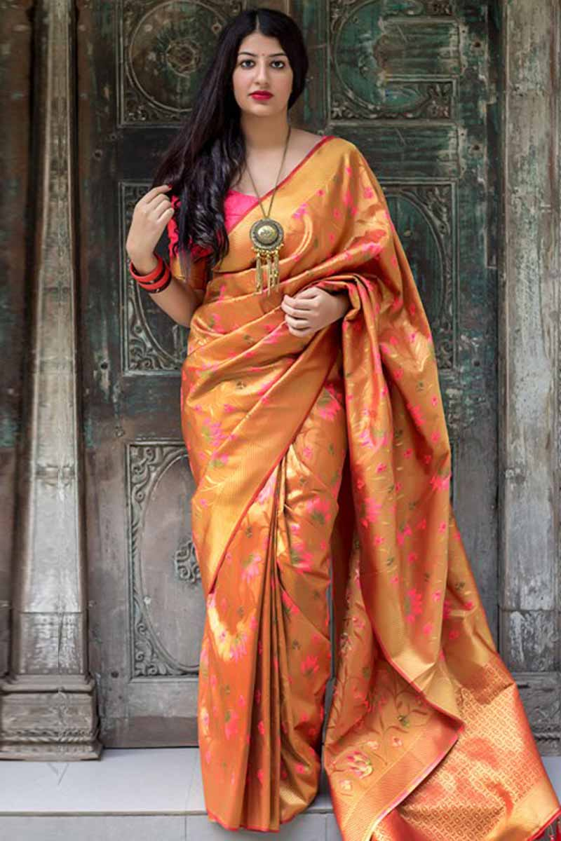 Kanjivaram silk saree latest clearance