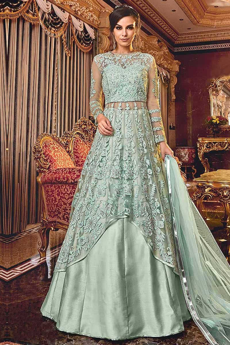 anarkali suit with skirt