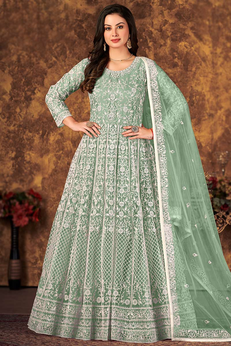 pastel anarkali