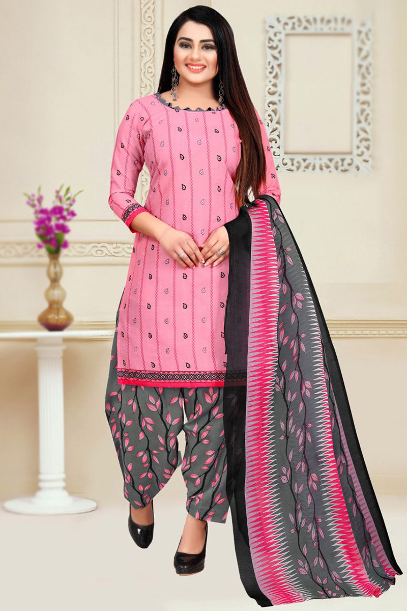 Buy Exclusive Patiala Suit in Pink Printed Fabric LSTV120263