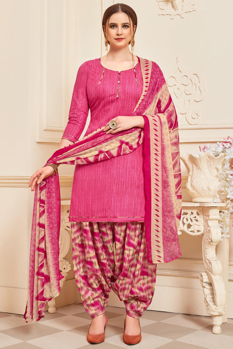 pink patiala