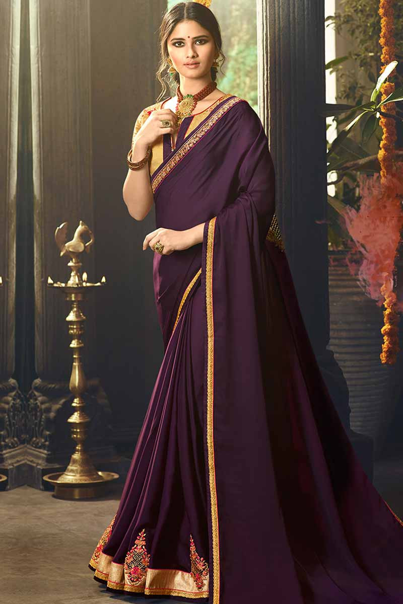 silk saree gown online