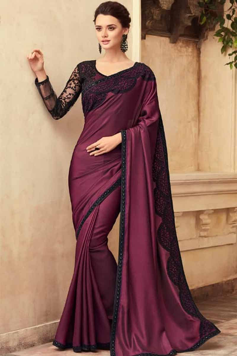 purple designer blouse online
