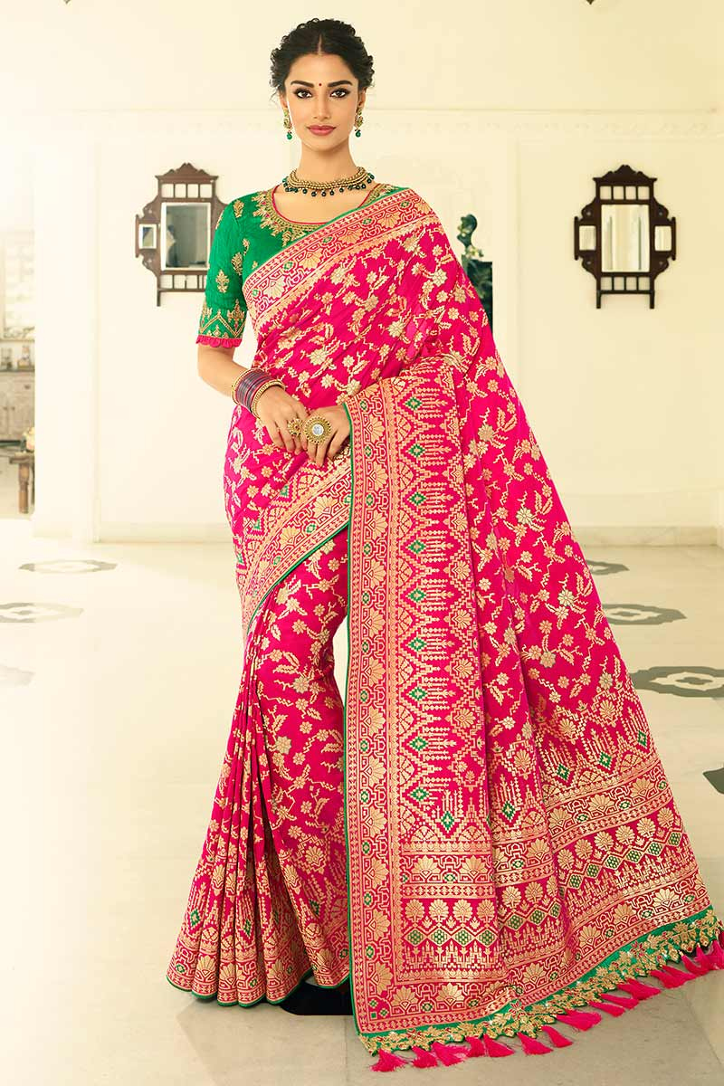 Women's Rani Banglori Silk Hand Work Readymade Blouse