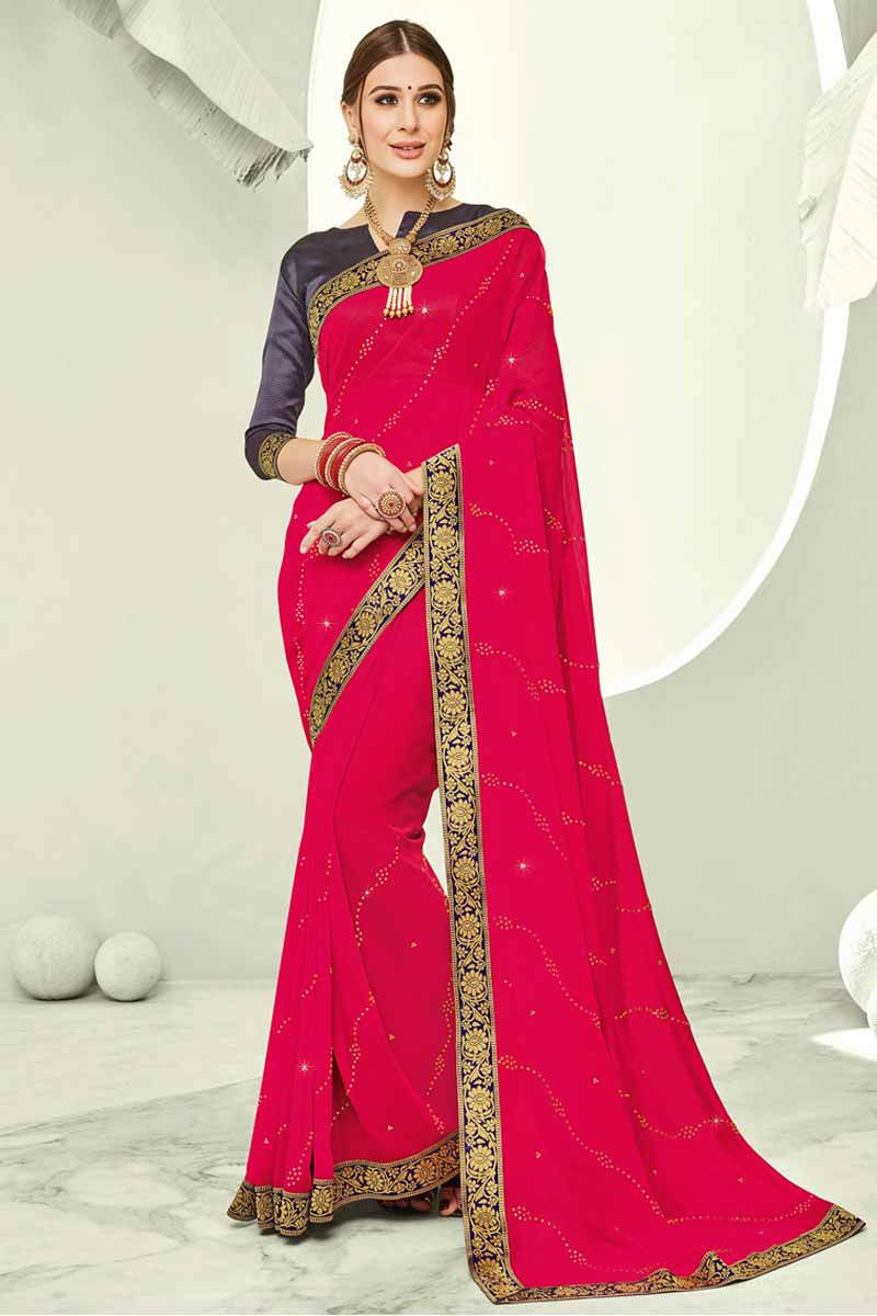 Chiffon saree for girls Clearance