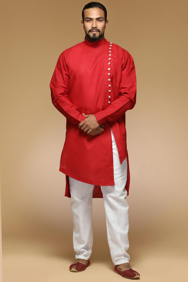 Kurta pajama design red