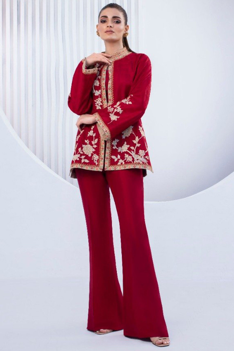 Collection Red Trouser Suit with LSTV113305