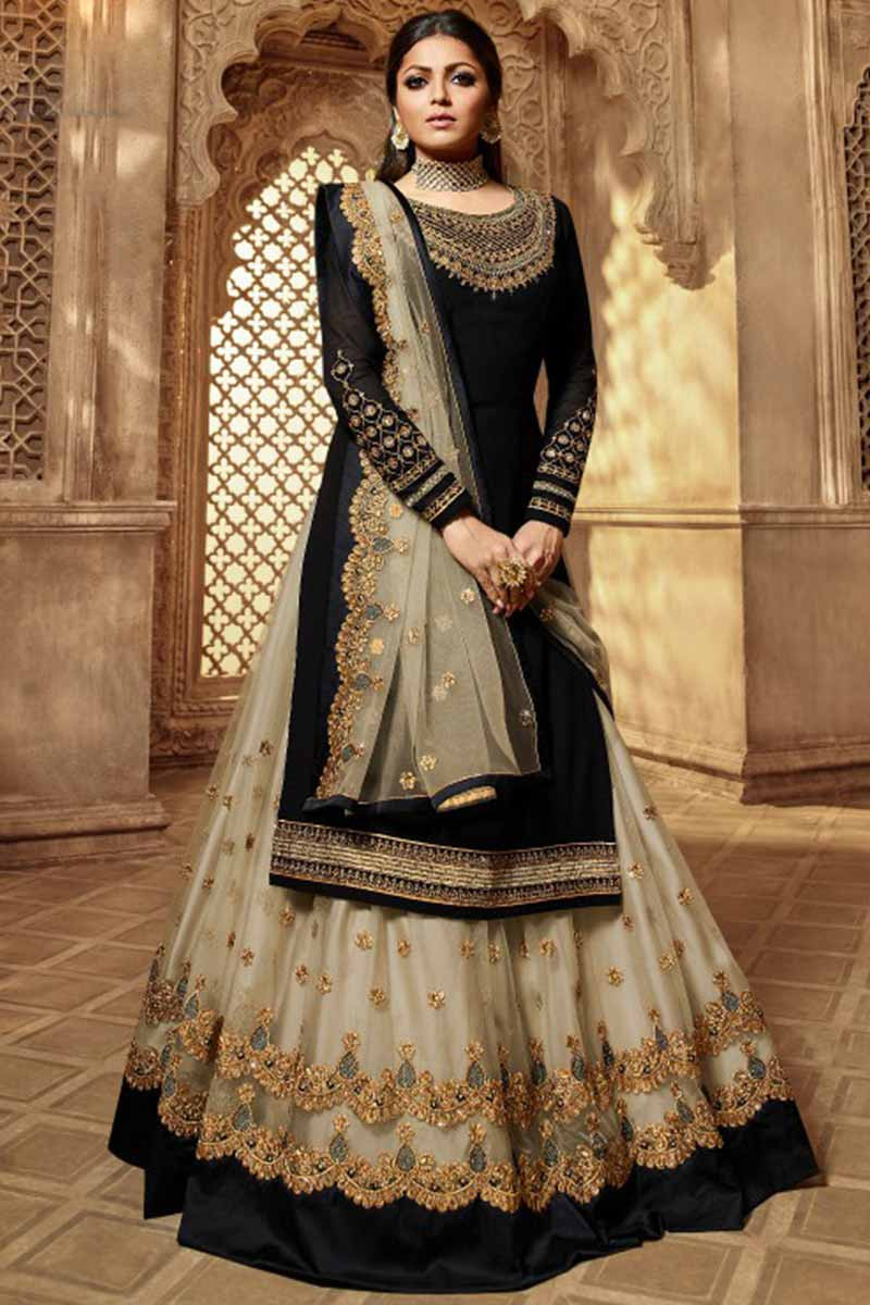 black long churidar