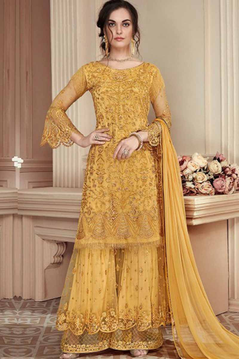 sharara suit from old saree