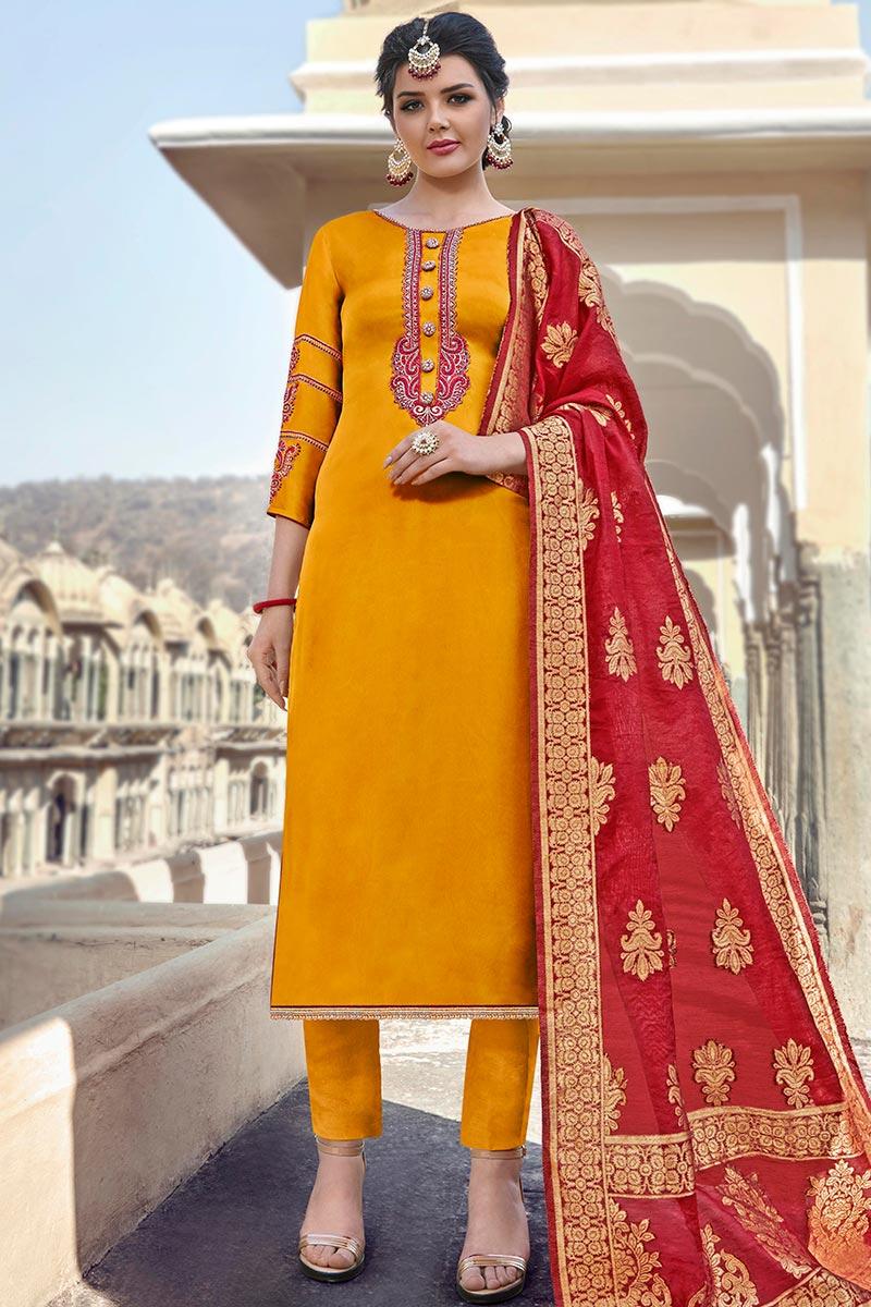 Trendsetter Mustard Yellow Trouser Suit 
