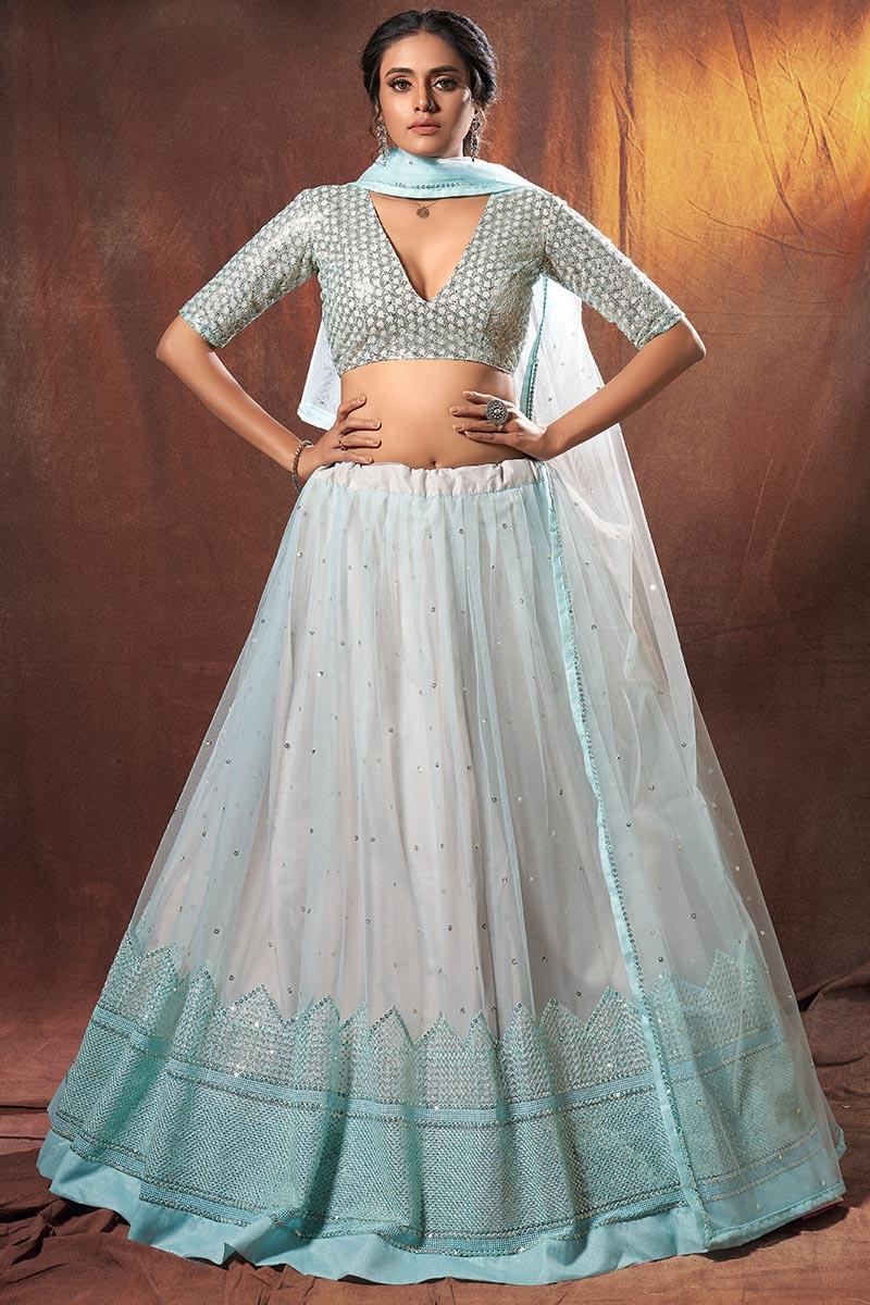 net lehenga blouse