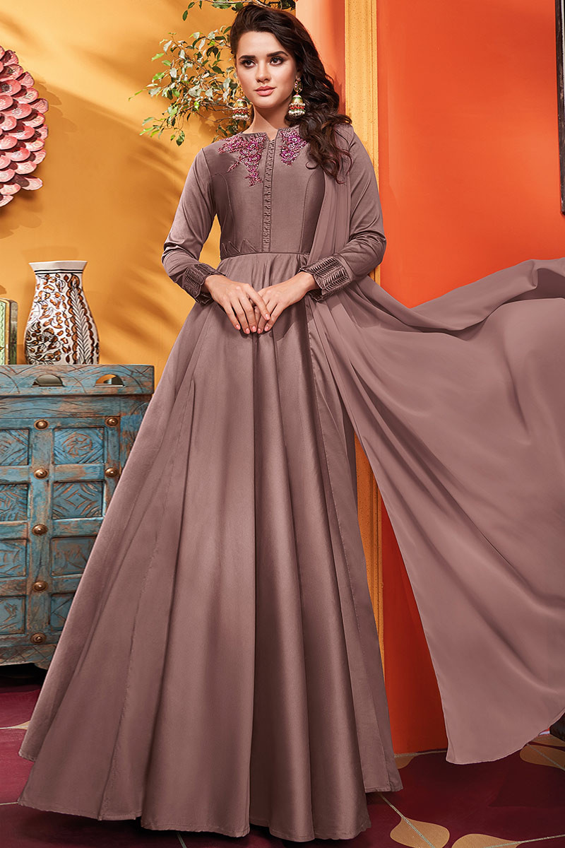 party wear anarkali gown