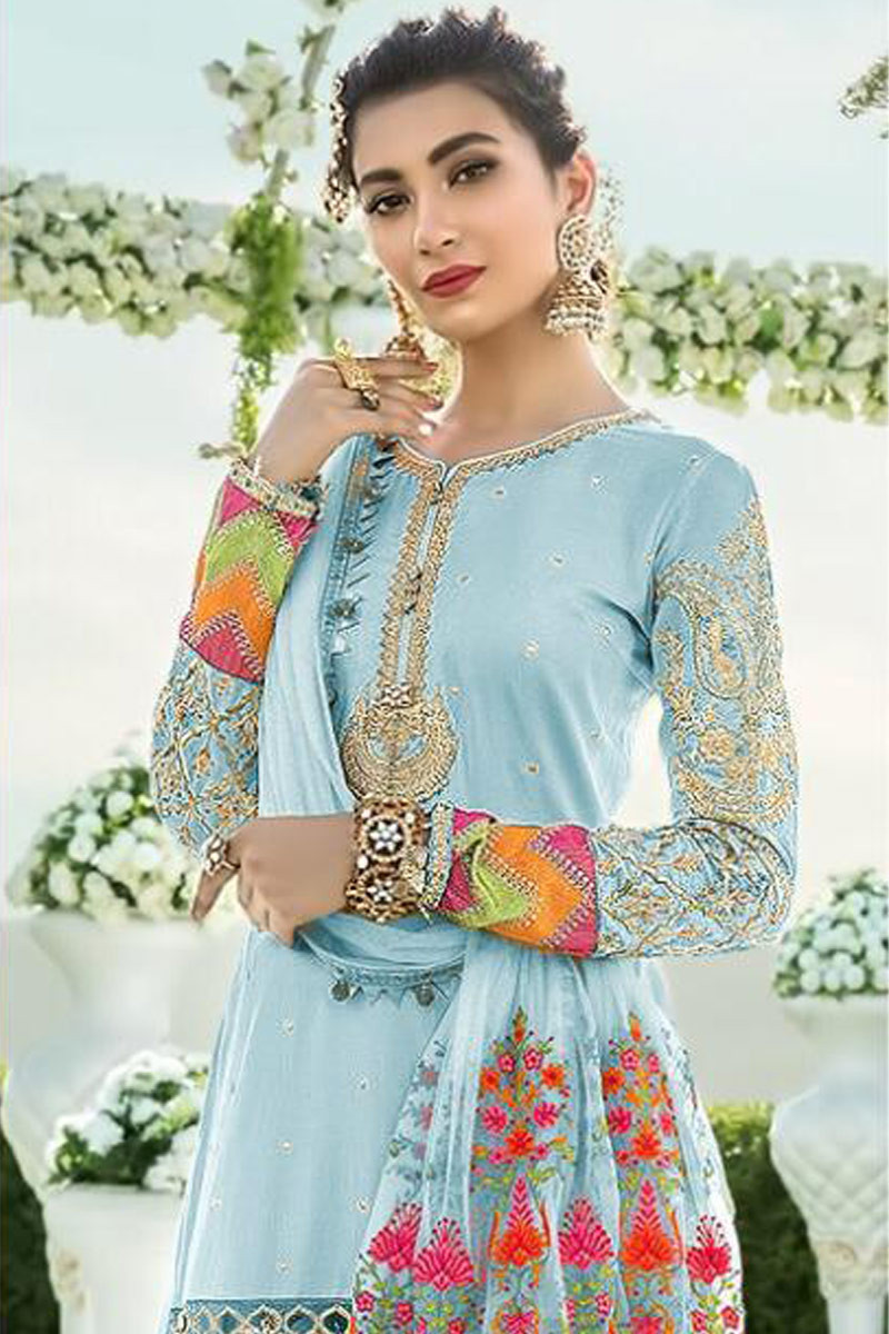 lawn sharara suit