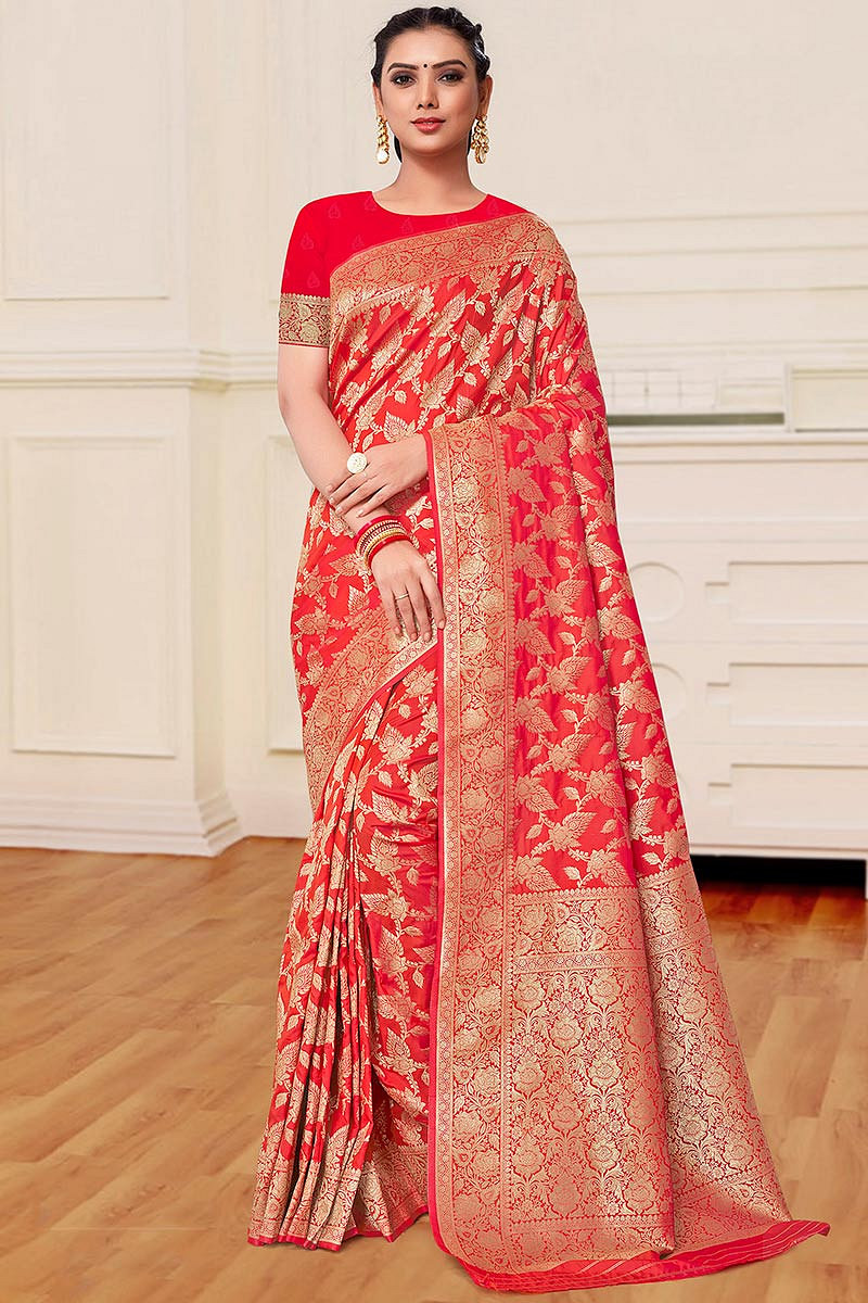 Buy Traditional Banarasi Silk Saree In