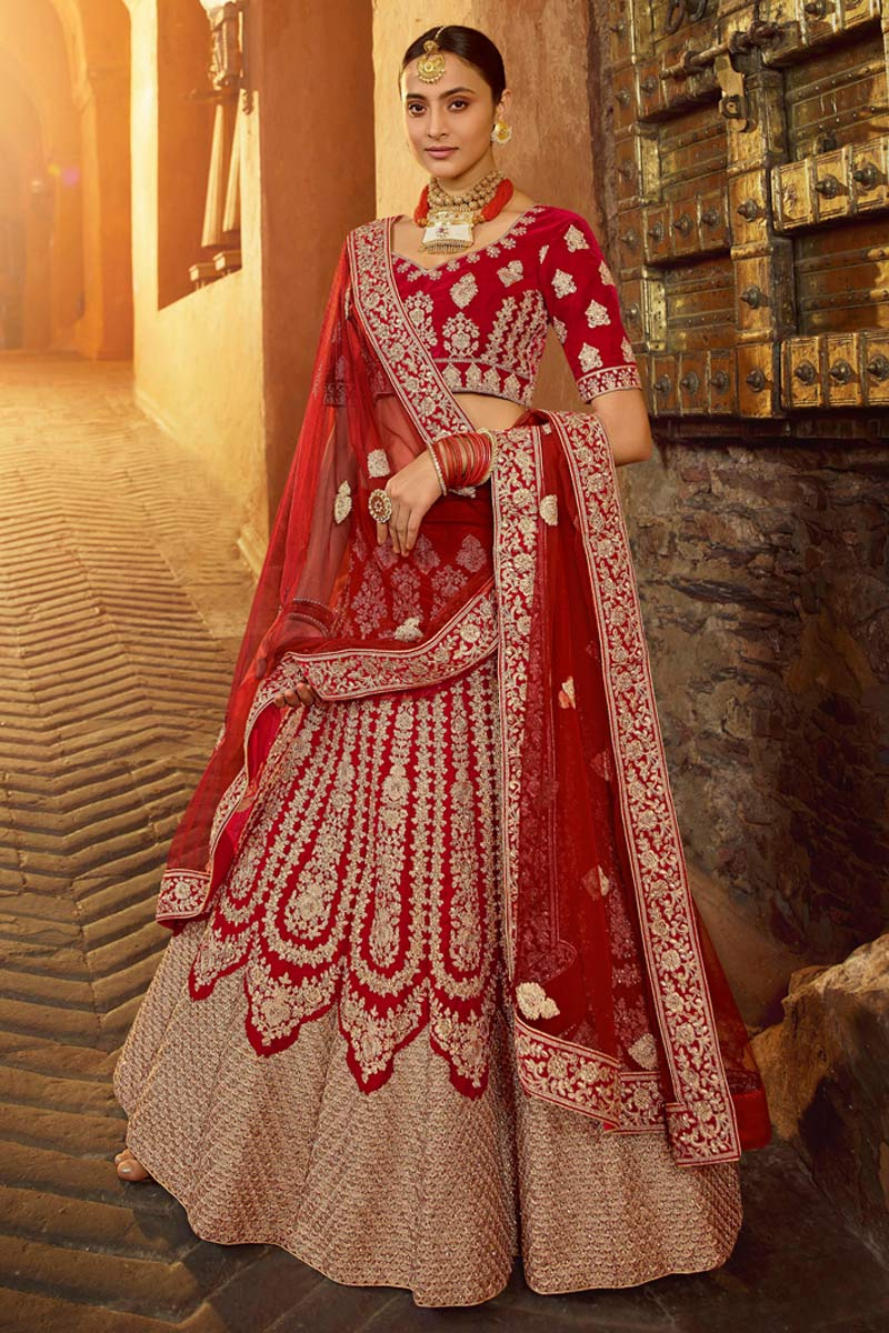 Your wedding lehenga worn uniquely