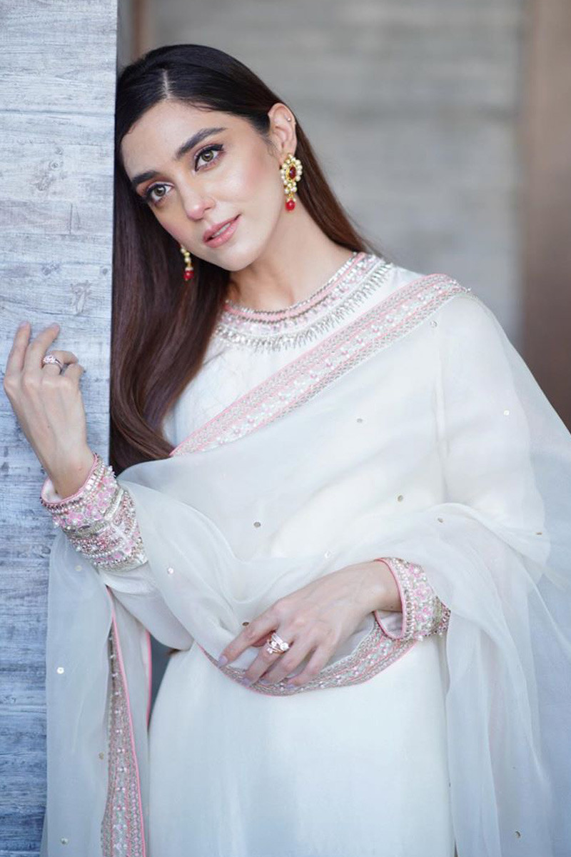 white sequin trouser suit