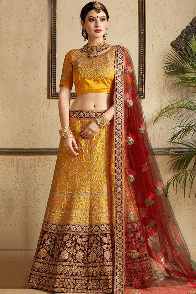 lehenga choli yellow