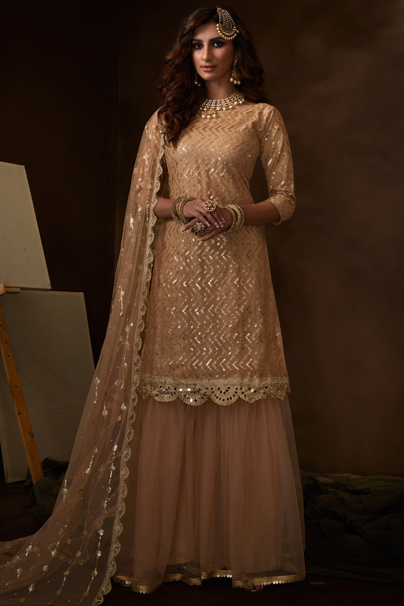 Beige sharara Clearance