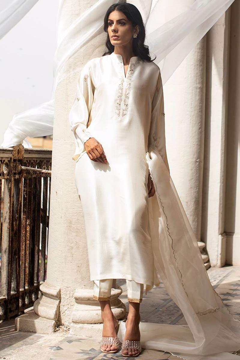 Indian Silk trouser Suit  Maharani Designer Boutique