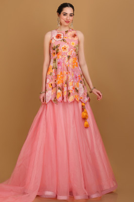 Frock Style Lehenga Choli Buy Frock Style Lehenga Choli for Women Online in USA
