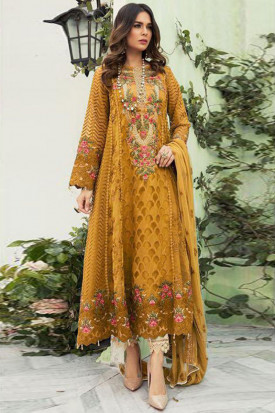 Buy Yellow Mehndi Salwar Kameez Online for Women in UK