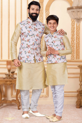Mom dad and son matching ethnic outfits online
