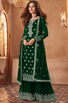 Bottle green new arrivals colour sharara