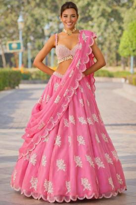 Shop Pink Lehenga Choli Online USA Worldwide Andaaz Fashion