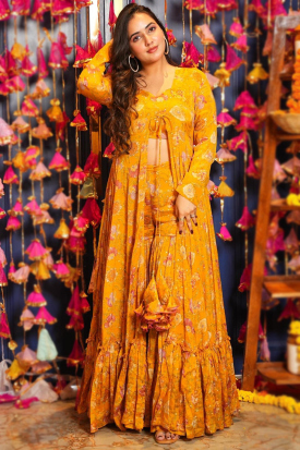 Buy Indo Western Haldi Indian Dresses Online for Women in USA